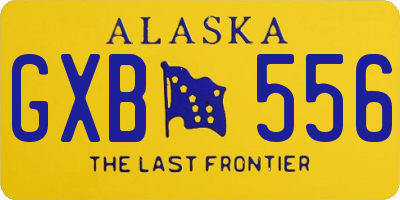 AK license plate GXB556