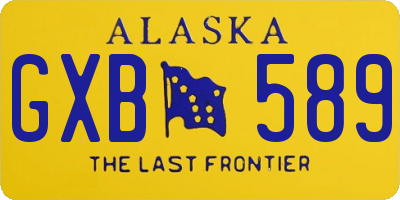 AK license plate GXB589