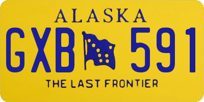 AK license plate GXB591