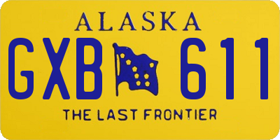 AK license plate GXB611