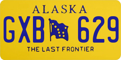 AK license plate GXB629