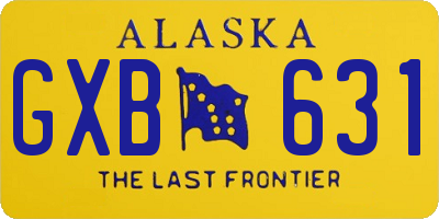 AK license plate GXB631