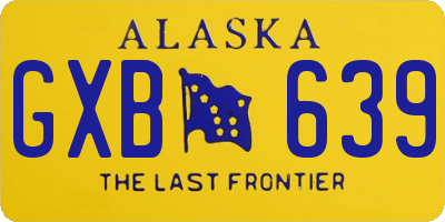 AK license plate GXB639