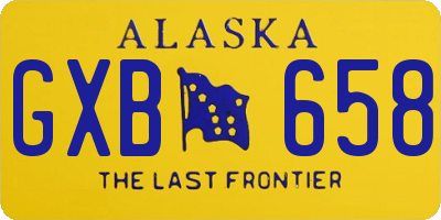 AK license plate GXB658