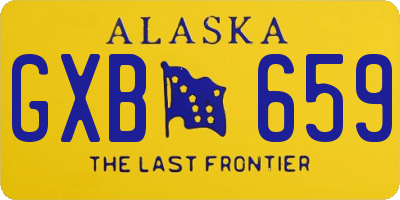 AK license plate GXB659