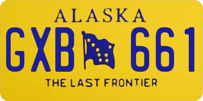 AK license plate GXB661