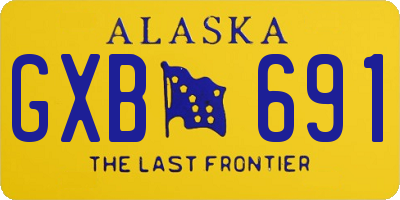 AK license plate GXB691