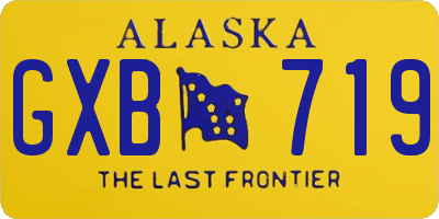 AK license plate GXB719