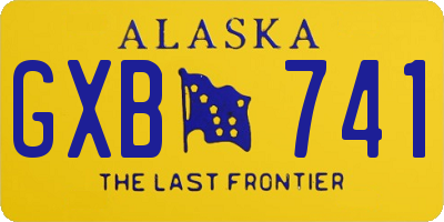 AK license plate GXB741