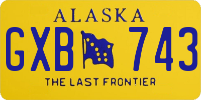 AK license plate GXB743