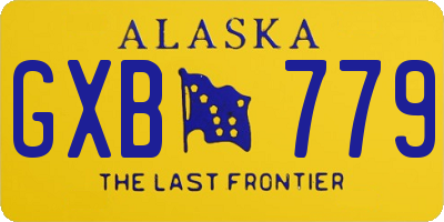 AK license plate GXB779