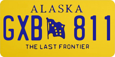 AK license plate GXB811