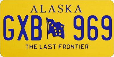 AK license plate GXB969
