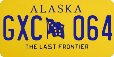 AK license plate GXC064