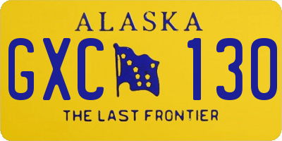 AK license plate GXC130