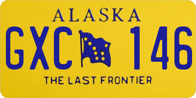 AK license plate GXC146