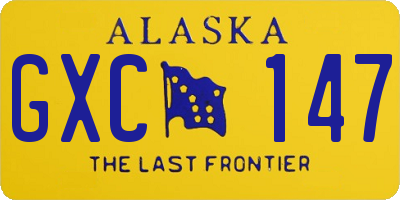 AK license plate GXC147