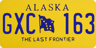 AK license plate GXC163