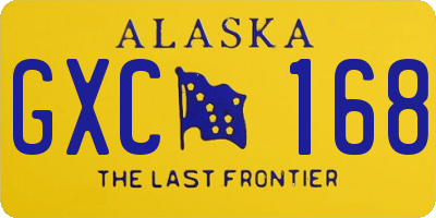 AK license plate GXC168