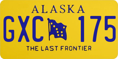 AK license plate GXC175