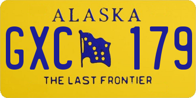 AK license plate GXC179