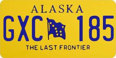 AK license plate GXC185