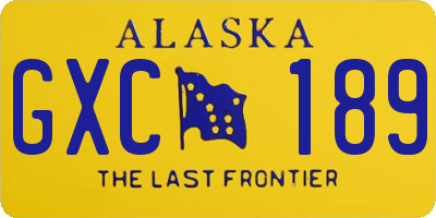 AK license plate GXC189