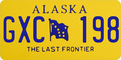 AK license plate GXC198