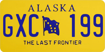 AK license plate GXC199