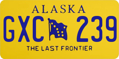 AK license plate GXC239