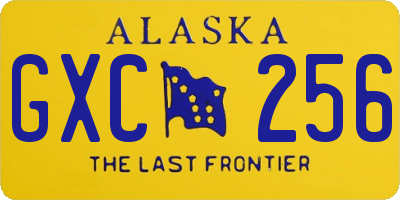 AK license plate GXC256