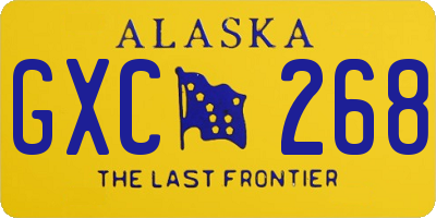 AK license plate GXC268