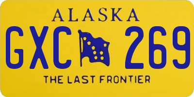 AK license plate GXC269