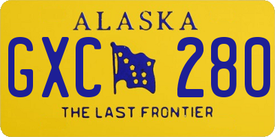 AK license plate GXC280