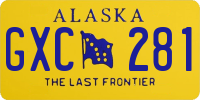 AK license plate GXC281