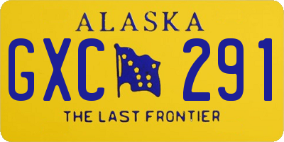 AK license plate GXC291