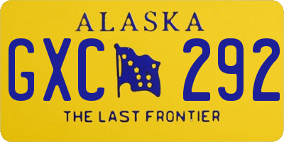 AK license plate GXC292