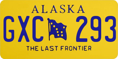 AK license plate GXC293