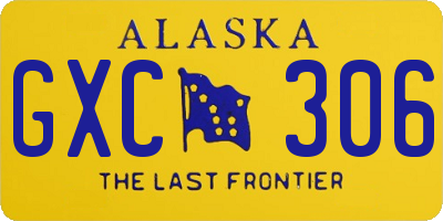 AK license plate GXC306