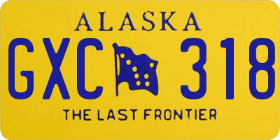 AK license plate GXC318