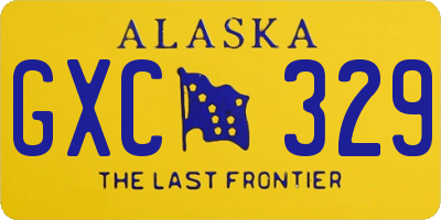 AK license plate GXC329