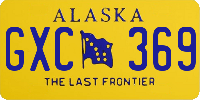 AK license plate GXC369