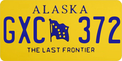 AK license plate GXC372