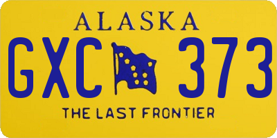 AK license plate GXC373