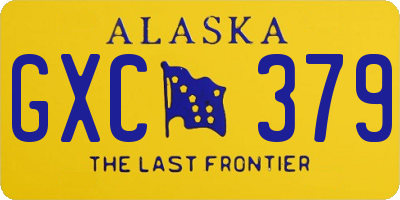 AK license plate GXC379