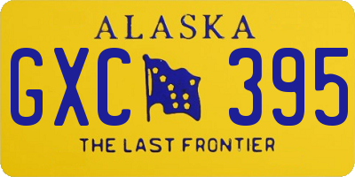 AK license plate GXC395