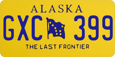 AK license plate GXC399