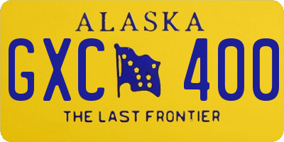AK license plate GXC400