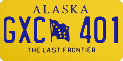 AK license plate GXC401