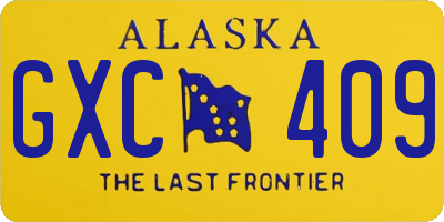 AK license plate GXC409